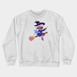 Cute Witch Halloween Bat Crewneck Sweatshirt